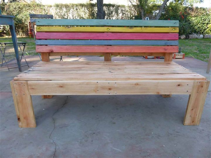 pallet outdoor bench