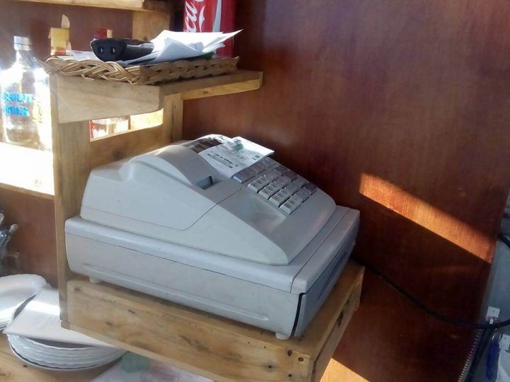 Pallet Cash Register Holder