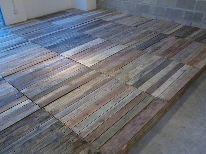 pallet interior wooden flooring