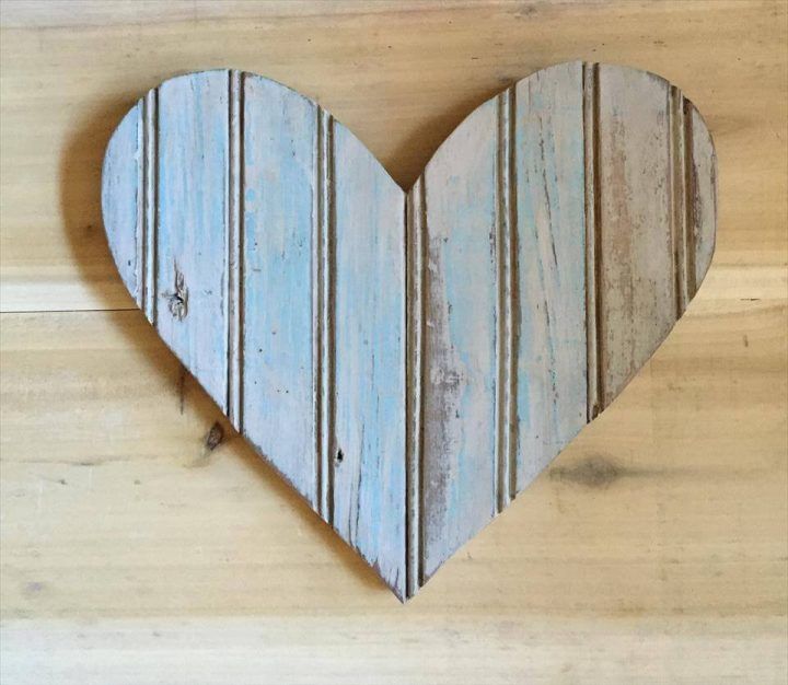 Wooden Pallet Heart Wall ART