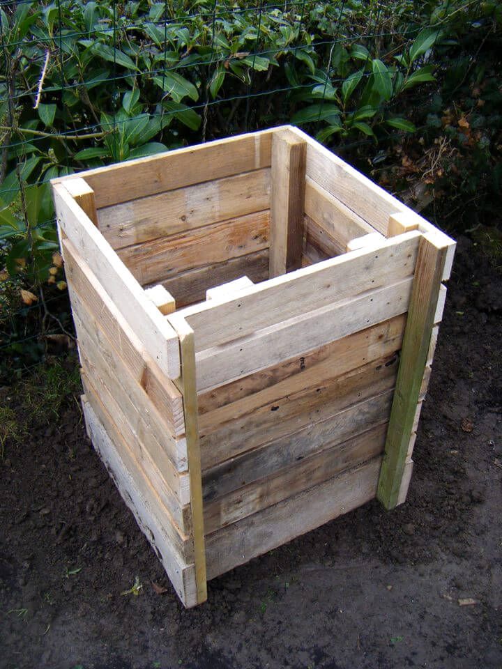 how to build a composite bin with pallets