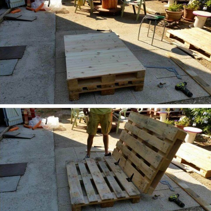 Pallet Sofa Plan with Drawers DIY Tutorial