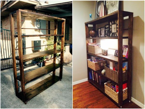 DIY Reclaimed Pallet Bookshelf / Bookcase