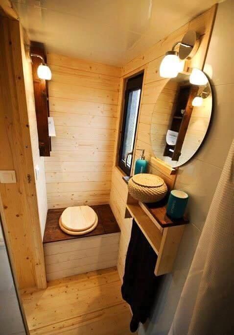 Recycled pallet tiny home