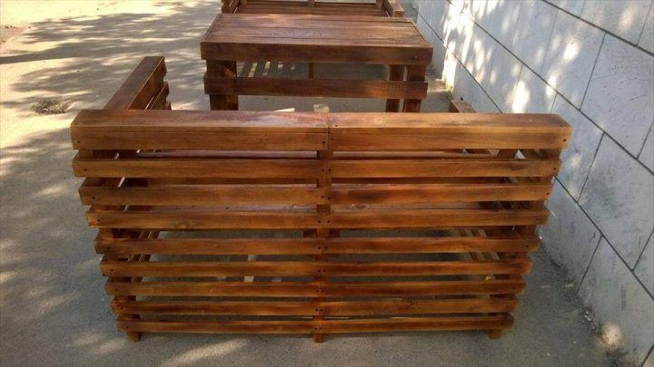 Wooden Pallet Patio or Garden Furniture Set