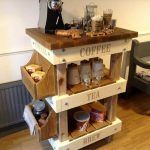 Pallet and Reclaimed Wood Tea & Coffee Station