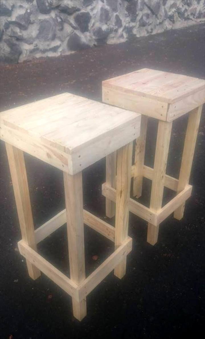 wooden pallet stools