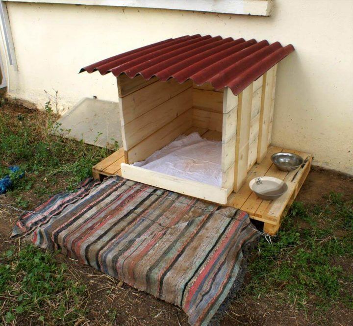 Cute Pallet Dog House