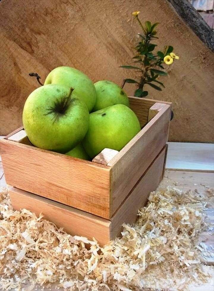 wooden pallet fruit box