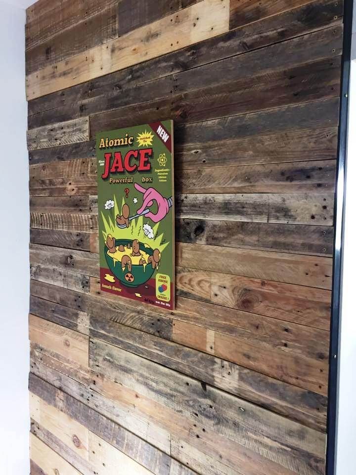 upcycled pallet wall cladding
