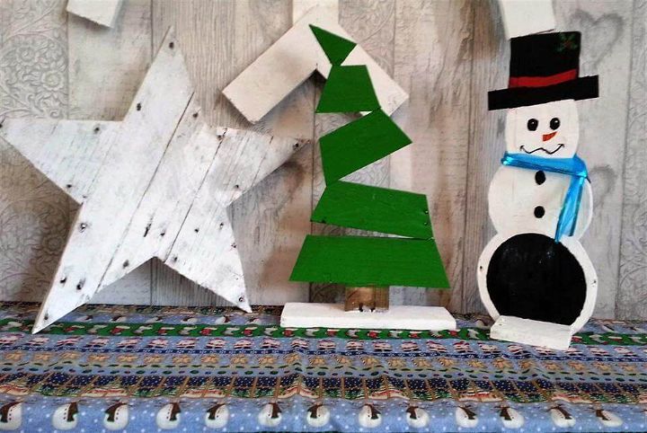 cute and fun pallet Christmas crafts